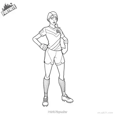 Free printable Putrid Playmaker 02 Coloring Page - Free PDF Printable Fortnite Coloring Sheets coloring page